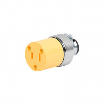 Toma Metalico Sencillo 15A/127V Coi-S 46112 Volteck