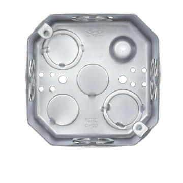 Caja Metalica Octagonal (3/4') 0.8 mm Liviana
